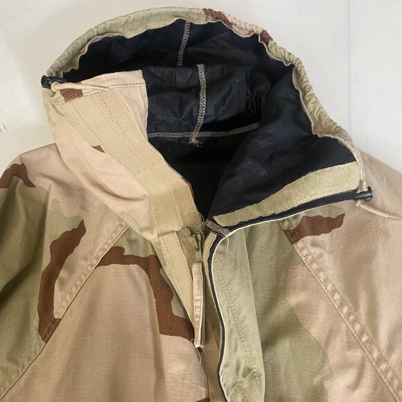 U.S. Military Desert Camouflage Ripstop Hooded‎ Jacket Mens XL Field - Picture 5 of 12
